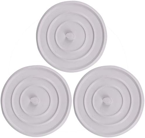 3 Package 4.5-Inches Silicone Bathtub Drain Stopper Plug Sink Plug