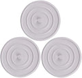 3 Package 4.5-Inches Silicone Bathtub Drain Stopper Plug Sink Plug