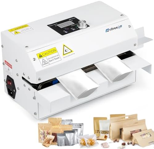 Commercial Automatic Continuous Heat Sealer, Desktop White