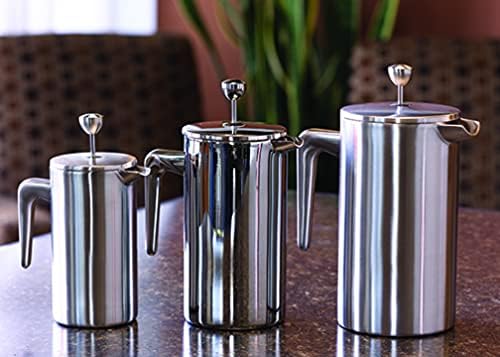 Service Ideas Double Wall Stainless Steel French Press, 33.8oz