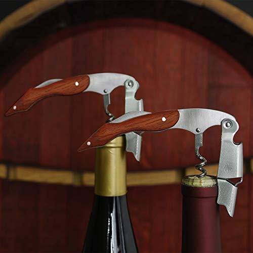 True Sommelier Waiters Corkscrew Wine Opener with Built-in Bottle