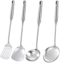 4-Piece Stainless Steel Wok Spatula Set
