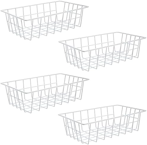 Orgneas Freezer Organizer Bins for Upright Freezer Metal Wire Baskets
