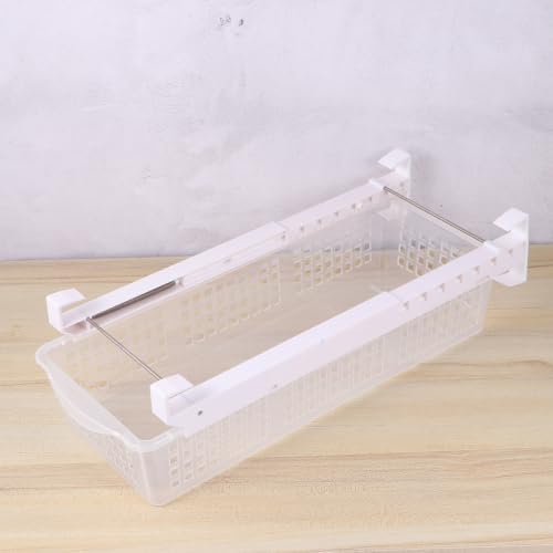 Telescopic Plastic Storage Basket for Fridge Egg Vegetable Organizer