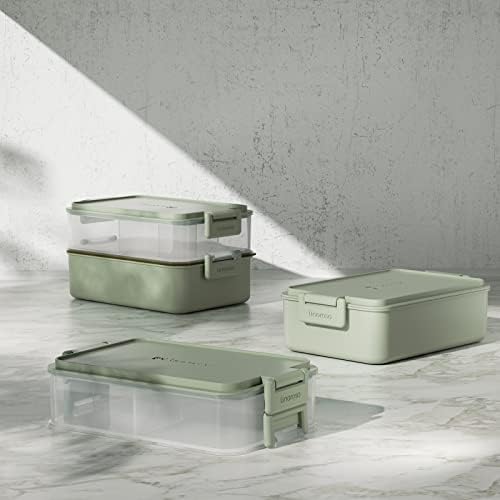 linoroso 2-Tier Adult Bento Box, 4 Compartments