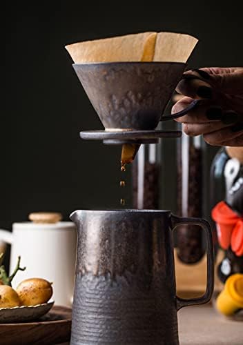 Pour Over Coffee Maker Set, Ceramic Dripper & Decanter, 15oz