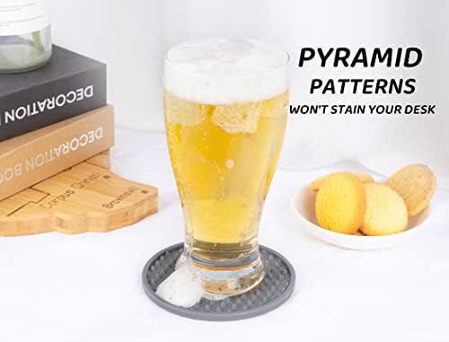 Coasters for Drinks 6 Pack Drinking Coasters with Holder,Heat