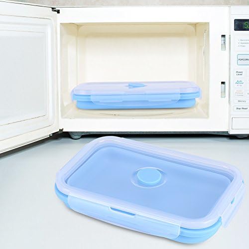 F&Y 800ml Silicone Collapsible Portable Lunchbox Bowl Folding Food
