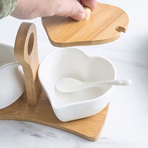 Ceramic Sugar Bowl Spice Jar And Cream Pitcher Set with Tray and Spoon