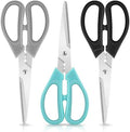 iBayam 3-Color Stainless Steel Dishwasher Safe Kitchen Shears Food