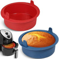 Webake 6 Inch Air Fryer Round Cake Pans for Baking, Nonstick Silicone