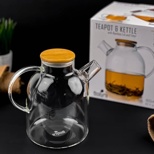 Tealyra - Glass Stove-top Kettle 60-ounce - Teapot - Heat Resistant