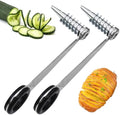 2 Pack Stainless Steel Spiral Cutter