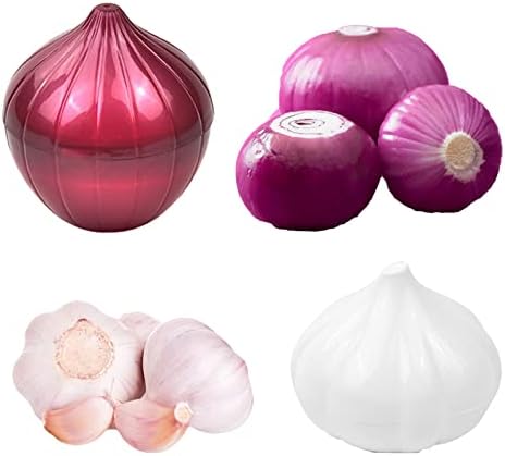 LICHMA 5pcs Plastic Vegetable Storage Box Lemon Onion Tomato Green