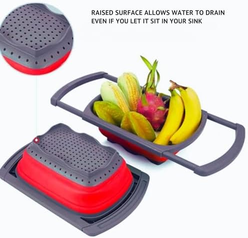 Collapsible Silicone Colander – Space-Saving Foldable Strainer for