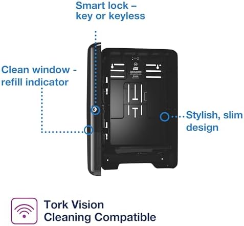 Tork Xpress H2 Multifold Hand Towel Dispenser, Black
