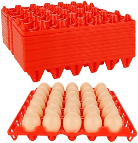 12 Pack Plastic Egg Trays, 30-Egg Flats