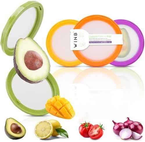 Winb Silicone Avocado & Onion Storage Holders, 4 Pcs