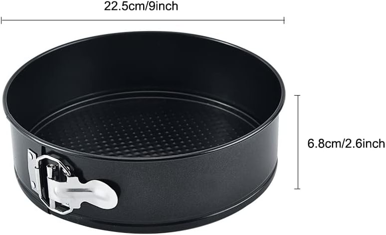Tellshun 2 Pack Springform Pan 7, 9 Inch Baking Mold Round Leakproof