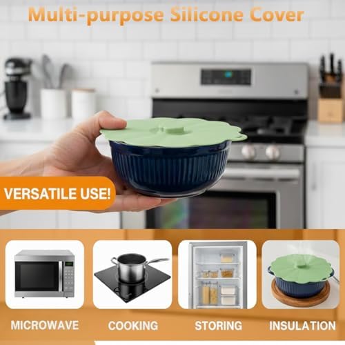 Silicone Lids for Pots and Pans, Set of 5