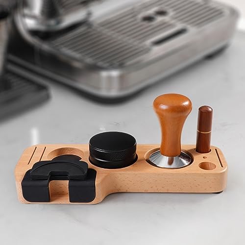 Espresso Tamping Stand Set with 51mm Tamper Distributor and Stirrer