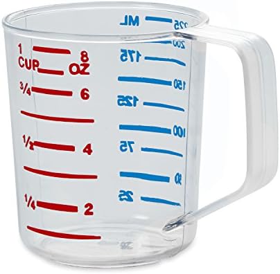 Rubbermaid Commercial Products Bouncer Measuring Cup, 1 Cup/0.25 Qt