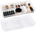 Oubonun Expandable Shallow Vanity Plastic Makeup Drawer Organizers