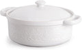 FUN ELEMENTS Casserole Dish, 2 Quart Lace Emboss Dish by IntoYourHouseOntoYourTable