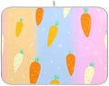 OTVEE Cute Carrot Art Dish Drying Mat for Kitchen Counter Absorbent