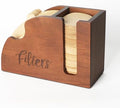 LBEMEY Acacia Wood Coffee Filter Holder - V60 Size 01 & 02 Cone Coffee