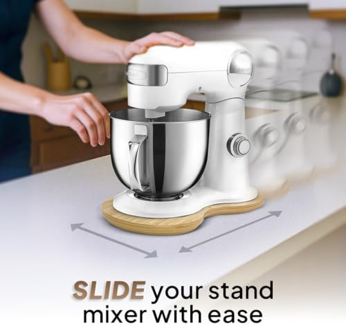 Ibyx Bamboo Mixer Slider for Cuisinart 5.5 Qt Stand Mixer
