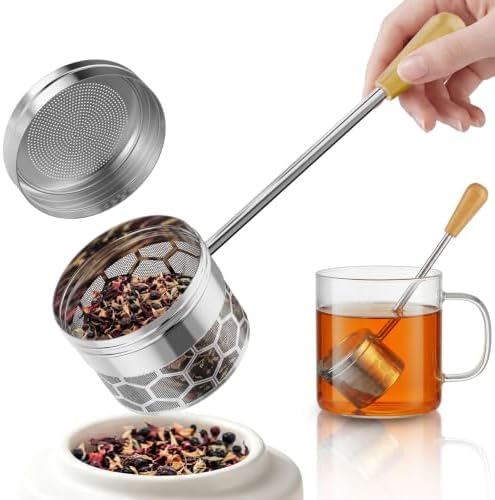 HOUSE AGAIN Tea Infuser for Loose Tea, 2-in-1 Tea Scoop Infuser Extra