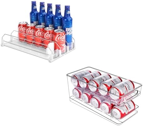 Rolling Soda Can Organizer for Refrigerator