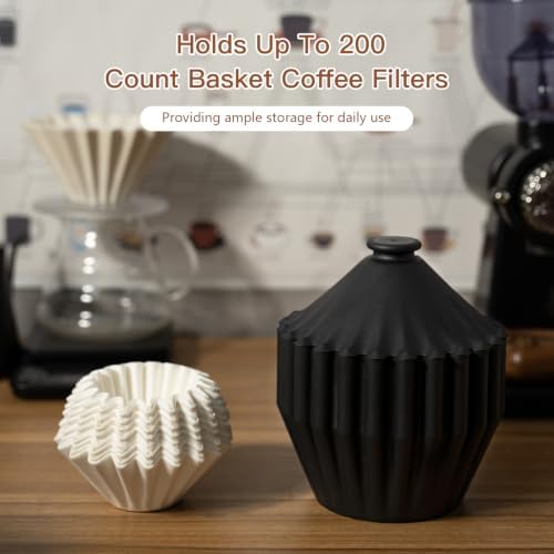 Coffee Filter Holder Container for 155/185 Basket Paper Filters