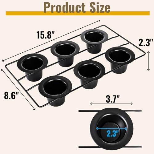 2 Pack 12 Cup Popover Pans, Non-stick Muffin Cupcake Pan