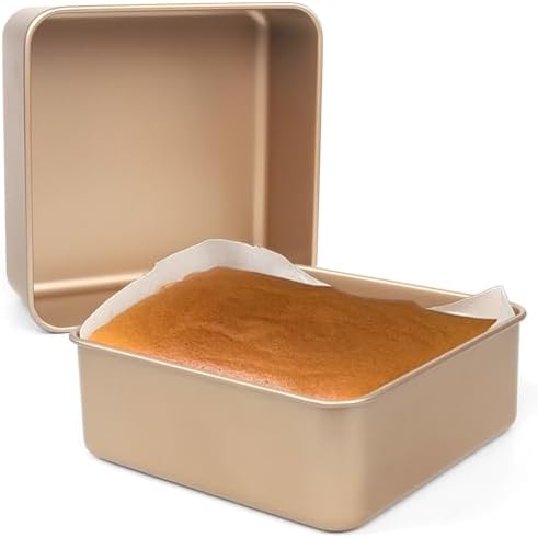 Baking Pan, 2 Pack Brownie Pan Square Baking Pan Square Cake Pans For