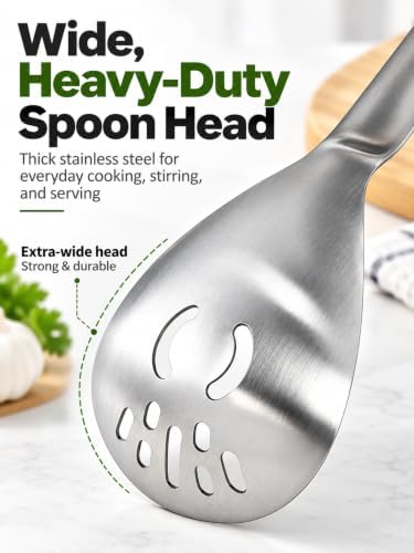 5 in 1 Multifunctional Cooking Spoon, Heavy-Duty Stainless Steel