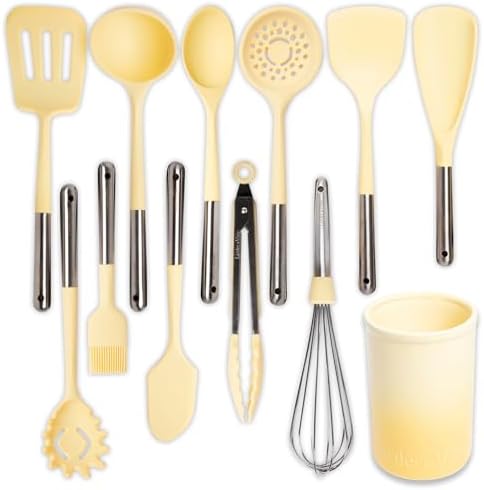Larder & Vine 21 Piece Cookware Set (Limoncello) | Dutch Oven, Utensil