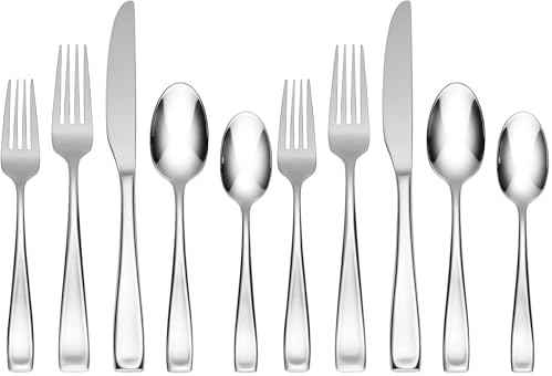 Oneida Moda Flatware Set | Stainless Steel | Service for 12