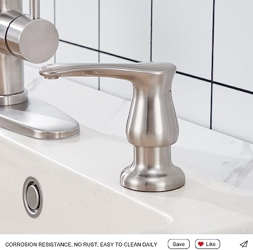 GAGALIFE Kitchen Sink Soap Dispenser, Brushed Nickel, G0086BN-G