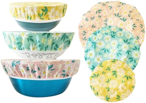 Reusable Beeswax Bowl Covers - Food Cover Stretch Edging, Stretchable