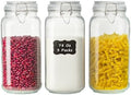Large Glass Storage Containers with Airtight Lids 78oz 3 Pack