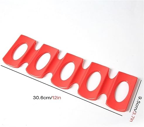 3pcs Silicone Fridge Storage Rack for Beverage Cans, Red