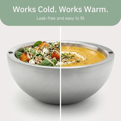 Useful Co. Dip Chiller Bowl, Double Wall Stainless Steel, 18oz And 35oz Set