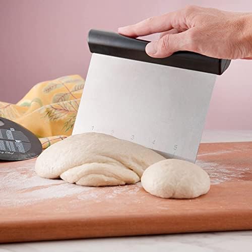 Utoolmart Stainless Steel Pastry Scraper, Bench Scraper Chopper, Dough