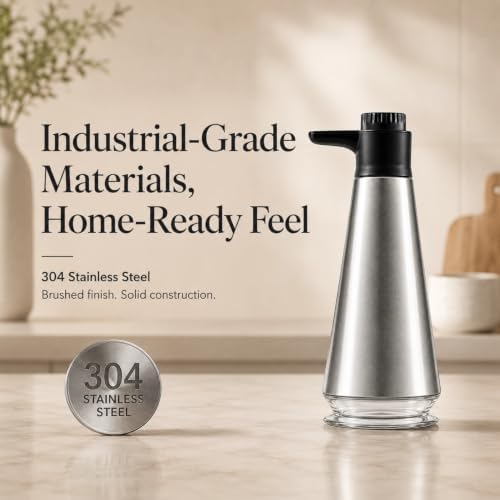 Stainless Steel Soap Dispenser with Adjustable Output