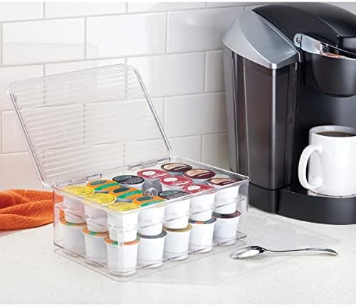 iDesign Stackable Coffee Pod Holder, Clear