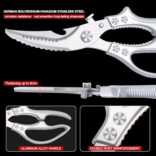 Kitchen Scissors for Food,Heavy Duty Poultry Shears