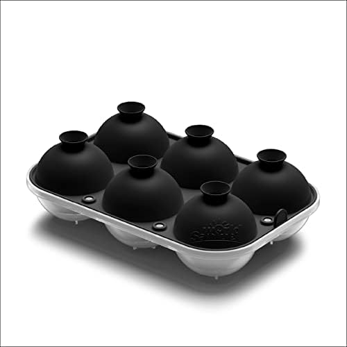 Samuelworld Large Ice Ball Maker with Lid, 6 x 2.5 Inch Ice Balls