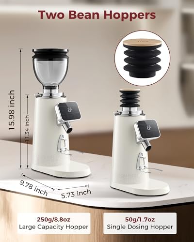 Tuni E2 Gen3 Espresso Machine with G3 Grinder Kit, Ivory